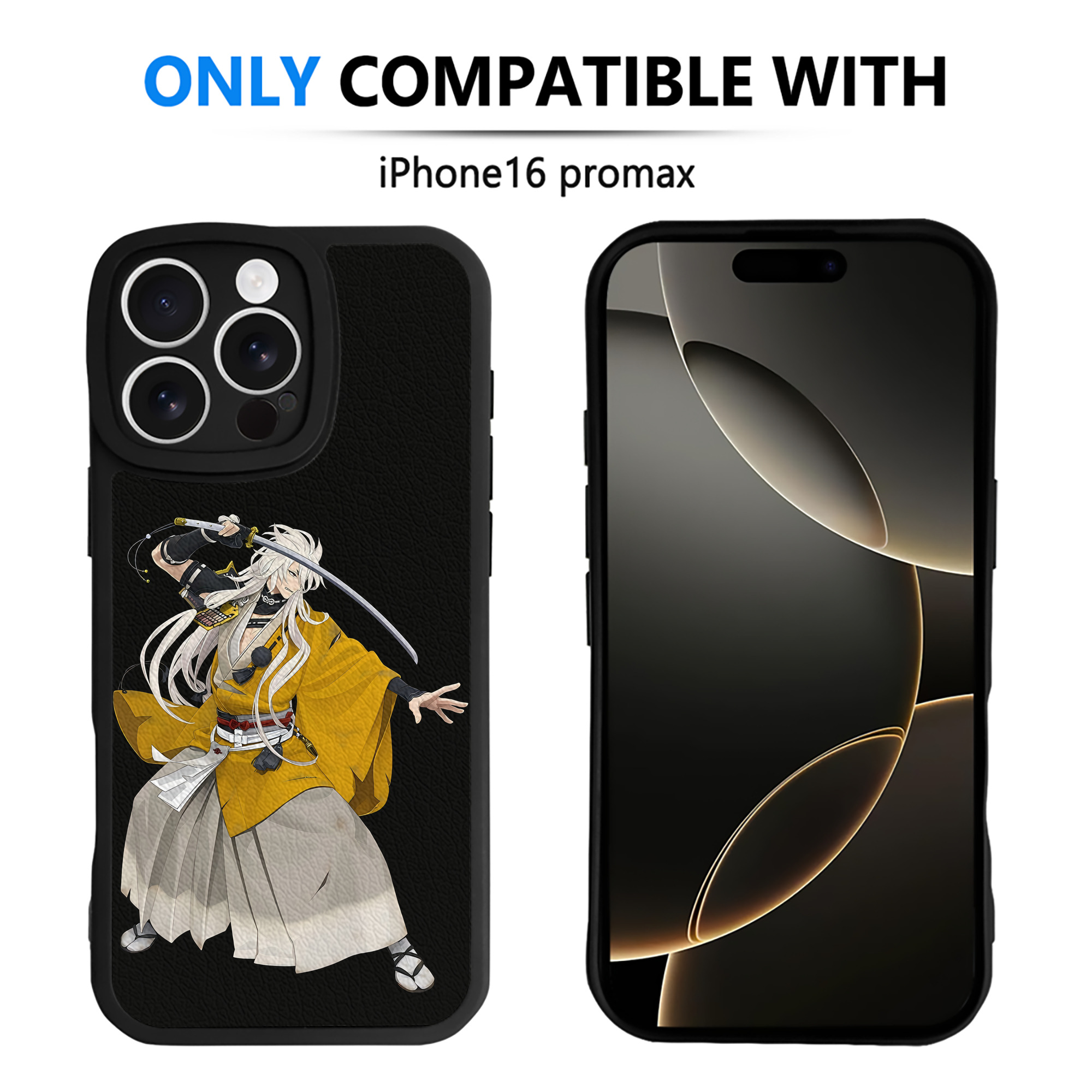 （画像用） 刀剣乱舞 Touken Ranbu 【iPhone 16シリーズ対応】シリコンスマホケース（レザー調） 材質：シリコン